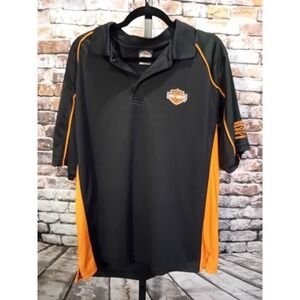 Harley Davidson Polo Shirt Mens XL Black Polo Rochester Minnesota HD
